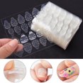 thumbnail image 1 of Uñas postizas de doble cara, 10 piezas/juego, cinta adhesiva de doble cara para uñas postizas, acabado de lujo, 1 of 5