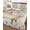 Beige, variant on Twin Quilt Bedding Set, Spring Floral Pig Reversible Summer Quilt 3 Pieces, Weeping Flowers Leaves Farmhouse Watercolor Lightweight Bedspreads Coverlets with 2 Pillow Shams for All Seasons