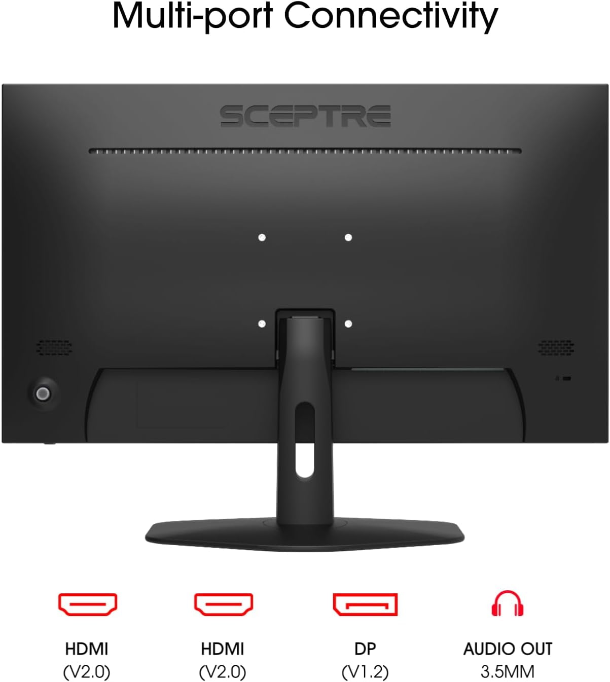 Sceptre 27-Inch Full HD 100Hz Edgeless LED Gaming Monitor with AMD FreeSync, Built-In Speakers, and Anti-Flicker Technology (Black)