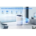 thumbnail image 2 of 16,000 BTU Portable Air Conditioners for Rooms Up To 800 Sq.Ft. Portable AC, Dehumidifier, 24H Timer, Sleep Mode & Water level indication, Remote Control & Window Kit, White & Black, 2 of 10
