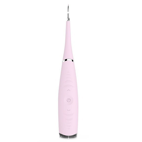 Electric Teeth Cleaner,Tooth Scraper for Plaque and Stain,Waterproof Tartar Remover for Teeth Clean,USB Charging High Frequency Vibration Teeth Cleaning Tools,Pink