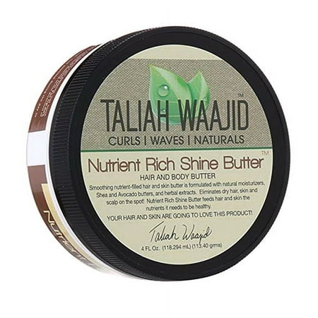 Taliah Waajid Naturals Nutrient Rich Shine Butter, Hair and Body Butter, 4 Oz, 3 Pack