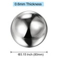 thumbnail image 2 of Uxcell Gazing Ball 3.15 inch Polished Hollow Ball 304 Stainless Steel Gazing Globe Mirror Ball Silver Tone, 2 of 5