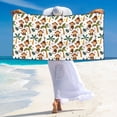 thumbnail image 3 of Zufioo Monkeys Swinging from Palms Print Silver Fox Fleece Beach Towel 27.5x55in, Super Absorbent Bath Towel, Suitable for Adult Beach, Swimming Pool and Home Use-One Size, 3 of 6