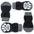 thumbnail image 4 of ZHAOCHENG pares de calcetines antideslizantes para perros y gatos - para proteger las patas de las mascotas y el suelo interior, con almohadillas de goma, adecuados para perros y gatos pequeños o gran, 4 of 5