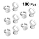 thumbnail image 3 of EeaseMX 100 anillos de maquillaje para pestañas, soporte para anillos de tinta, contenedor de pigmento desechable para tatuaje de cejas con separación, tamaño S (blanco), 3 of 7