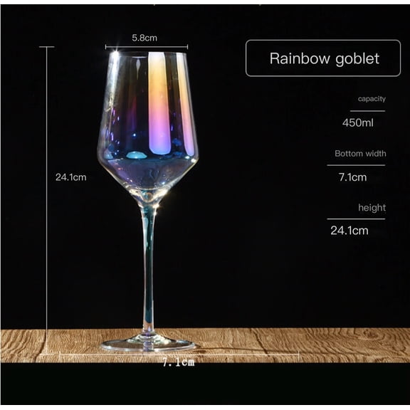 CHUNTIAN Glass Decanter Colorful U Shape Wine Dispenser Drinkware Nordic Transparent Goblet Cup Waterware Bar Home Kitchen Decoration