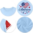 thumbnail image 4 of CCRFTGI 250 Anniversary Usa Flag Shirts for Kids Girls Boys Independence Day Freedom 4th Of July American Flag Stars Heart Outfits July 4th Celebration Summer Tops 1776 T-Shirts Blue 9-10 Years, 4 of 5