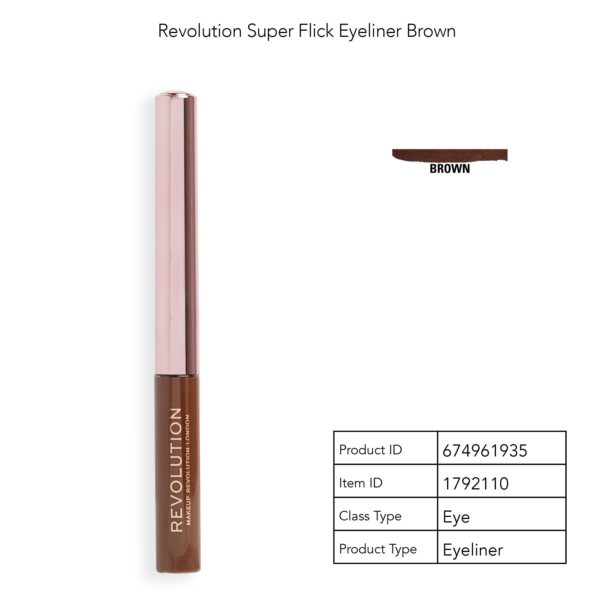 Revolution Super Flick Liquid Eyeliner Brown