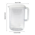 thumbnail image 3 of Acrylic Pitcher With Lid 2 Liter Plastic Beverage Dispenser BPA Free Refrigerator Safe Drink Container With Spout Handle For Iced Tea Juice Water Lemonade Infused Water Cold Brew Coffee, 3 of 5