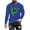Blue, variant on ZRGHAOYLQ Big and Tall Long Sleeve Shirts St Patrick's Day Shamrock Clover Shirts Plus Size Crewneck Pullover Tops Comfy T Shirts for Ireland Gifts