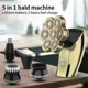 thumbnail image 2 of 5 In1 7D Electric Men's Electric Hair Clipper With Rechargeable Bald Head 7 Floating Head Beard Nose Hair Trimmer Razor Clipper, 2 of 5