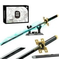 thumbnail image 1 of High Godo Demon Slayer Sword 40In Tokitou Muichirou Sword Set con vaina y soporte Cosplay Anime Katana Sword Bloques de construcción Regalos coleccionables para niños y adultos 8-12 (771 piezas), 1 of 5