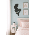 thumbnail image 4 of Mango Steam Metal Wall-Mounted Jewelry Organizer for Earrings Mermaid, Black, 4 of 7