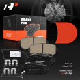 thumbnail image 6 of A-Premium Rear Ceramic Disc Brake Pads Set Compatible with Select Hyundai and Kia Models - For Sportage 2011-2016 Tucson 2010-2017 Sonata 2015 Accent Elantra Forte Forte Koup Forte5 Rio Rio5, 6 of 9