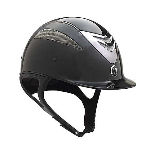 One K Defender Helmet Large Long Oval Black Glossy