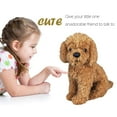 thumbnail image 2 of PVCS Realistic Plush Toy Dog Labradoodle Dog Plush Stuffed Animal Gift for Kids, 2 of 5