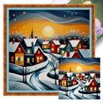 thumbnail image 1 of Kit Punto Cruz Calle Impreso Hilo Algodón Ecológico Bordado 11CT 40x40cm, 1 of 9