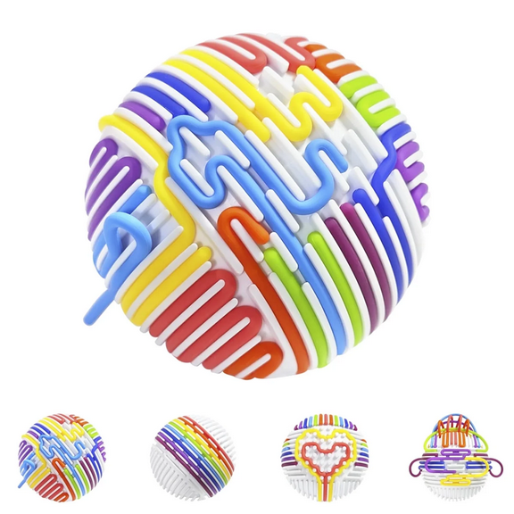 GLUAAE 20-Strand Sensory Fidget Toy Ball - Stress Relief for Kids with ADHD, Autism, Anxiety | Travel-Friendly