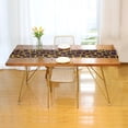 thumbnail image 3 of Yayeee Table Runner 70 inches Long for Home Kitchen Rectangle Dining Table Holiday Party Decoration, Purple Leopard Pattern, 3 of 7