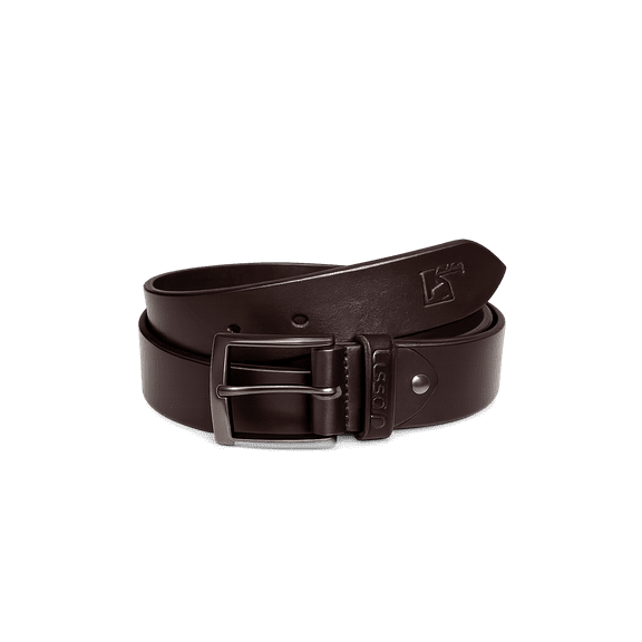 Lussoro Leather Belt Men Casual Jean Belt Heavy Duty Leather Dress Belts Brown