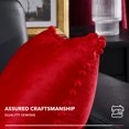 thumbnail image 2 of Deconovo Square Throw Pillow Covers 20 x 20 inch with Pom-poms Velvet Cushion Cases for Couch Chair Car Red Pack of 2, 2 of 8