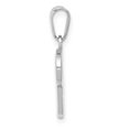 thumbnail image 3 of FJC Finejewelers 14 kt White Gold  Script Letter P Initial Charm, 3 of 6