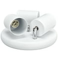 thumbnail image 1 of CEILING SPOTLIGHT HOLDER 3 HEAD ROTATING LAMP BASE FIXTURE FLEXIBLE ROTATION FOR BEDROOM DINING ROOM SHOPPING MALL 85-265V, 1 of 7