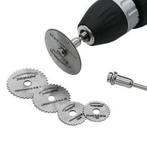 Porfeet 7Pcs HSS Circular Cutting Disc Saw Blades Pole Set Wood Rotary Drill Accessories(1#)