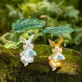 thumbnail image 4 of Yrmaups 2 Pcs Ornement Lapin en Résine, Décoration de Jardin Lapin de Simulation Extérieure, Figurine en Résine Résistante aux Intempéries, Accent pour Cour et Patio, Design Réaliste, Faible Entretien, Cadeau pour les Amateurs de Jardin,, 4 of 7