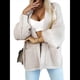 thumbnail image 1 of Suéter Tipo Cárdigan para Mujer, Moda de Otoño e Invierno, Informal, de Larga, de Punto, de Gran Tamaño. Gris M, 1 of 10