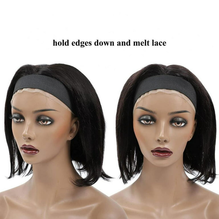 xuxisowo 12PCS Elastic Bands For Wig Edges, Adjustable Wig Bands