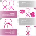 thumbnail image 5 of Soporte para pelucas, soporte portátil para cabeza de peluca para mujeres, paquete de 3, 5 of 5