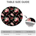 thumbnail image 6 of Round Fitted Tablecloth with Elastic Edges Fits 36"-44" Round Tables Pioneer Colorful Floral Waterproof Table Cover Washable Indoor and Outdoor for Party Kitchen Dinner Banquet Patio Picnic, 6 of 7