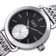 Womens Quartz Second Indicator Stainless Steel Silver-Tone Bracelet Watch
