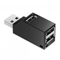 thumbnail image 4 of sweethay HUB USB 2,0/3,0 de tres puertos, divisor de línea de extensión USB de alta velocidad, adaptador 480MS, Plug &amp; Play Juegos de teclado y mouse para computadora Negro 3.0HUB, 4 of 6