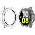 thumbnail image 1 of KOMI Case Compatible with Samsung Galaxy Watch 5 Galaxy Watch 4 44mm with Screen Protector, HD Tempered Glass Screen Protector Cover Overall Protective Cover, 2 Pack, 1 of 5
