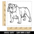 thumbnail image 2 of Gentle English Bulldog Pet Dog Square Rubber Stamp Stamping Scrapbooking Crafting - Small 1.25in, 2 of 7