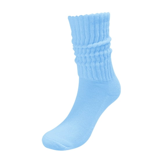Lovskoo 3 Pairs Unisex Bubble Socks Mid Calf Slouchy Knit Socks Sailor Style Stackable Socks Retro Casual Socks for Men Women