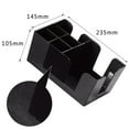 thumbnail image 2 of unbranded Organizador De Negro De Plástico Para Almacenamiento Con Soporte Para Pajillas Y Utensilios, 2 of 8