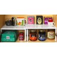 thumbnail image 4 of shiyou-SimpleHouseware Expandable Stackable Kitchen Cabinet and Counter Shelf Organizer, White, 4 of 4