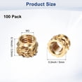 thumbnail image 3 of Uxcell 100-Pack Inserts Roscados - M3 x 3.5mm Tuercas de Inserción de Latón Calentadas 5mm OD, 3 of 6