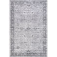 thumbnail image 6 of Bayberry Spill Proof Vintage Machine Washable Area Rug, 5' x 8', Bayberry Light Grey, 6 of 9