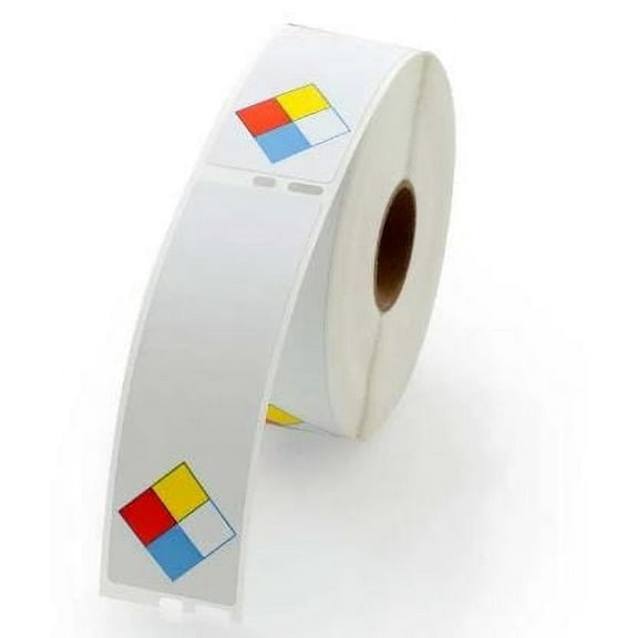 Dymo RTK MSDS Chemical Hazard Labels with NFPA Diamond (2 rolls per pack)