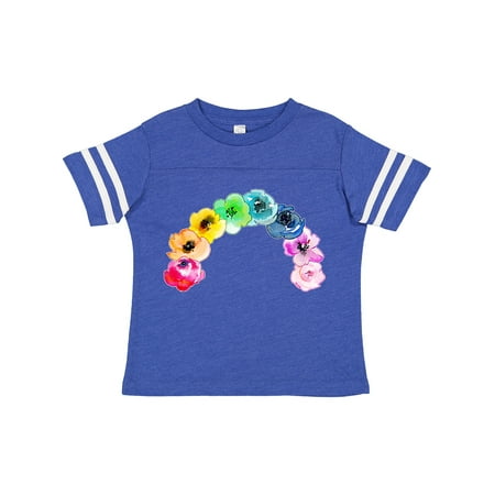 

Inktastic Rainbow of Flowers Watercolor Gift Toddler Boy or Toddler Girl T-Shirt