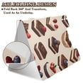 thumbnail image 2 of FORMRS A4 Clipboard Folder with Pen Holder Horizontal Foldable School Office Binder, Blue Cakes, 2 of 9