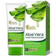Oriental Botanics Aloe Vera, Green Tea & Cucumber Hydrating Face Wash - No Sulphate, Paraben, Silicone, 100ml