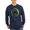 Navy, variant on CafePress - Gamer Cat Men's Long Sleeve T Shirt - Long Sleeve Dark T-Shirt