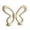 Milky white, variant on Elegant Butterfly Shape Candlestick Resin Taper Candle Holders for Centerpieces