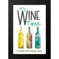 thumbnail image 2 of JMB Designs 17x24 Black Modern Framed Museum Art Print Titled - Its Wine Time, 2 of 5
